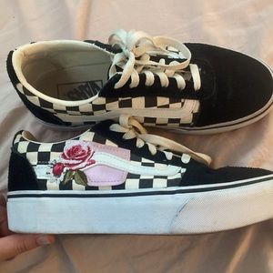 Rose Platform Vans